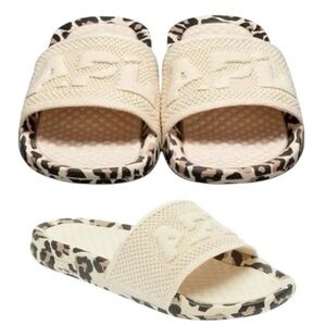 APL Cream and Leopard Print Slides